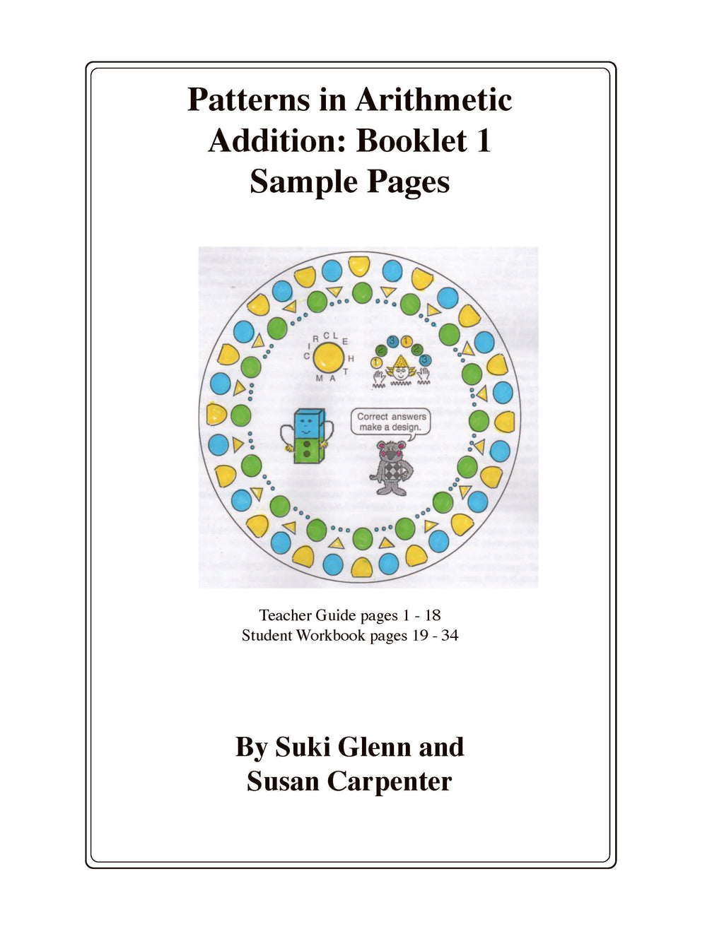 Addition: Booklet 1 - Sample Booklet