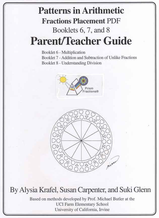 Fractions Booklets 6, 7, and 8 Placement PDF