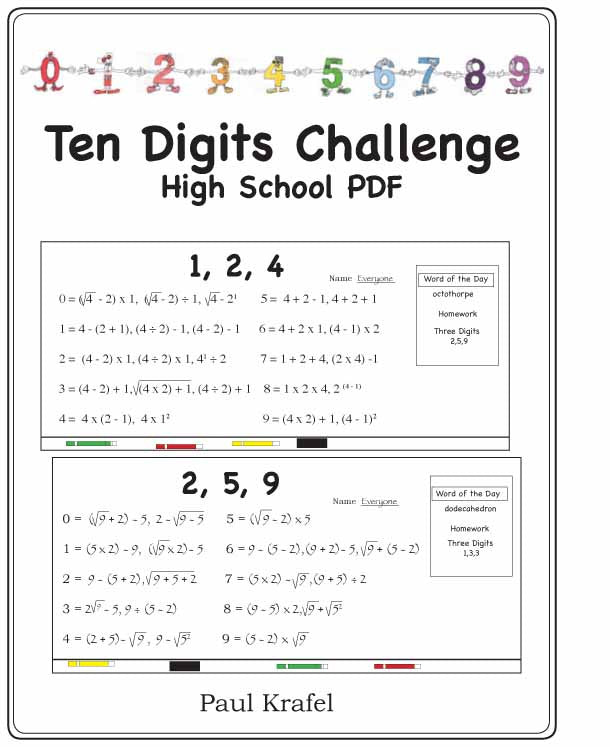 Ten Digits for High School PDF
