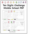 Ten Digits for Middle School PDF
